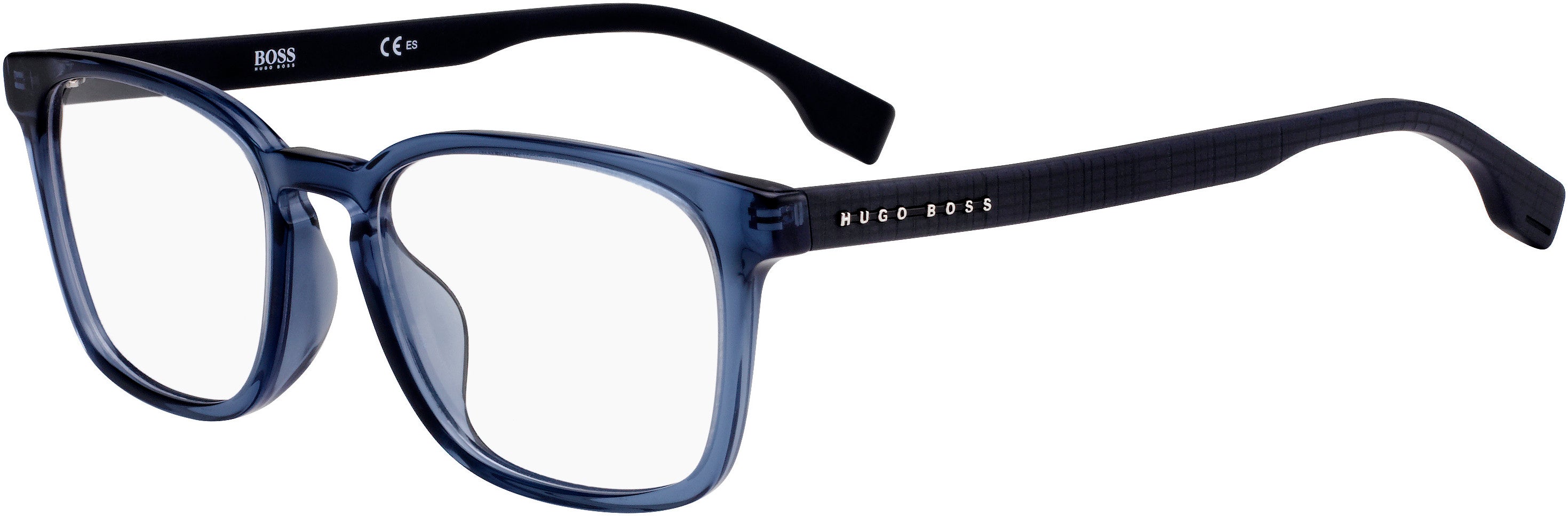 Boss (hub) Boss 1023/F Rectangular Eyeglasses 0PJP-0PJP  Blue (00 Demo Lens)