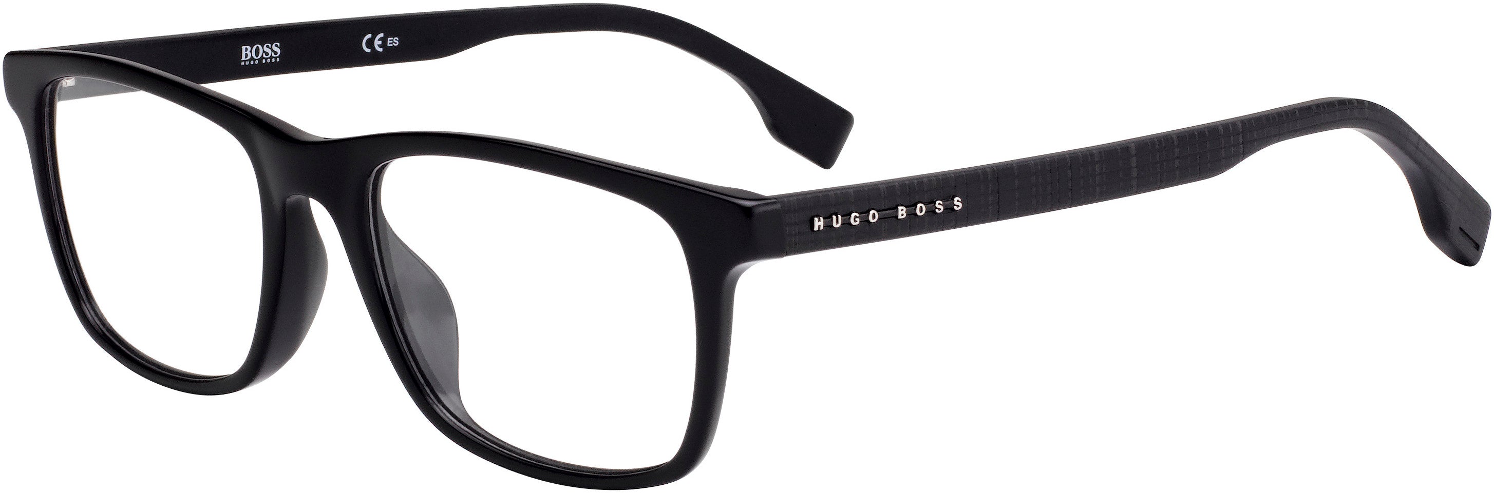 Boss (hub) Boss 1024/F Rectangular Eyeglasses 0807-0807  Black (00 Demo Lens)