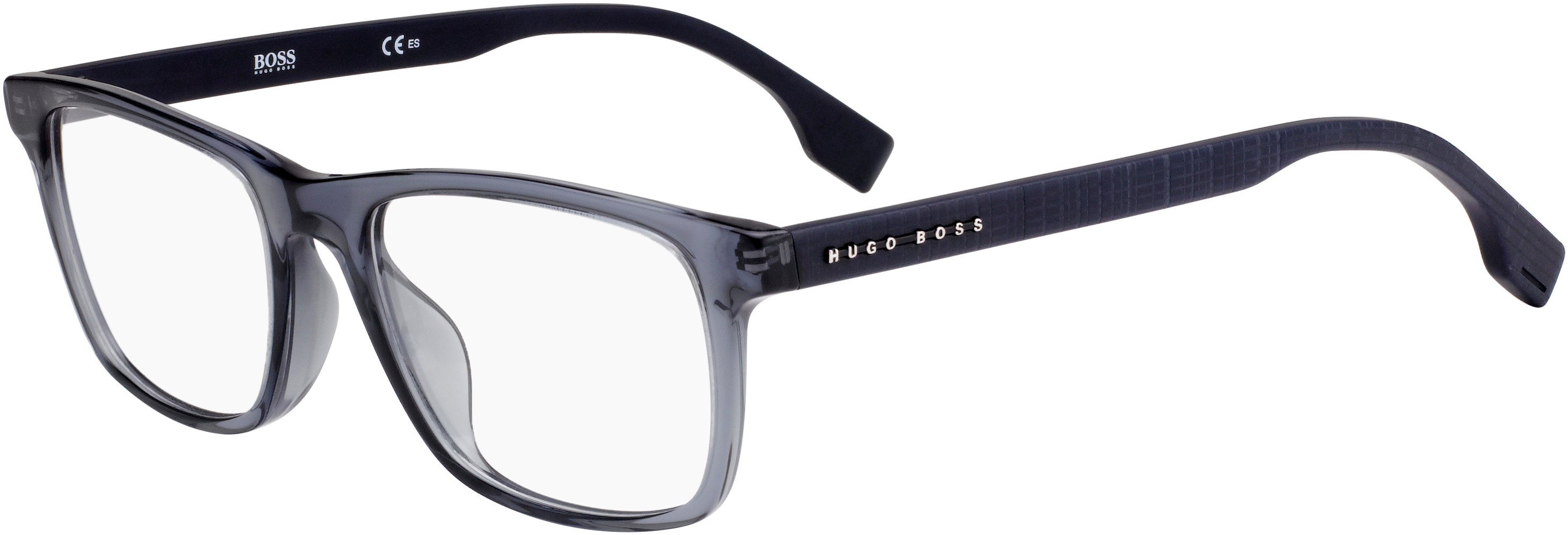 Boss (hub) Boss 1024/F Rectangular Eyeglasses 0KB7-0KB7  Gray (00 Demo Lens)