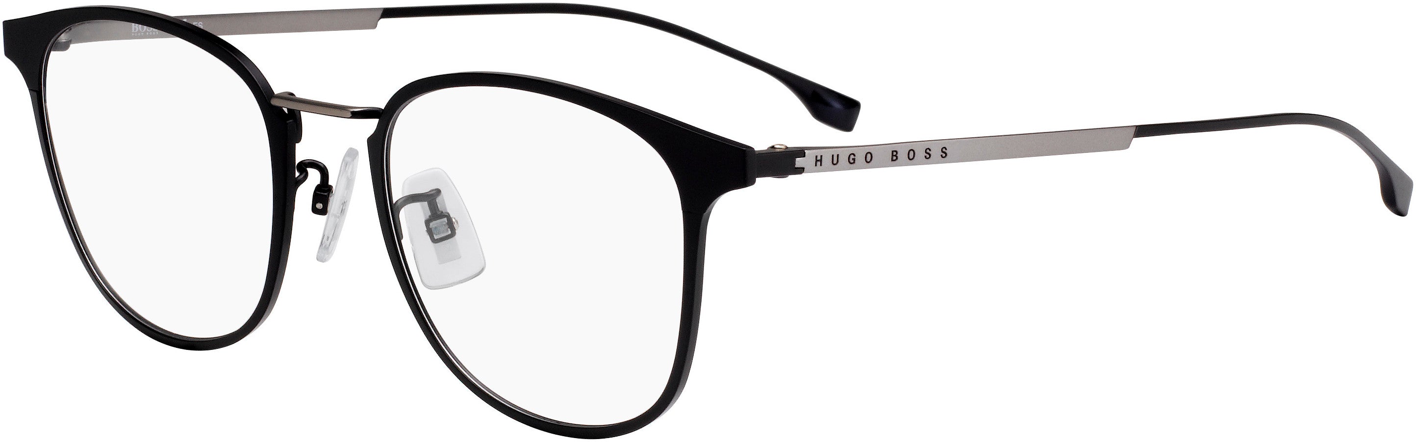 Boss (hub) Boss 1030/F Tea Cup Eyeglasses 0O6W-0O6W  Blrut Dark Gray (00 Demo Lens)