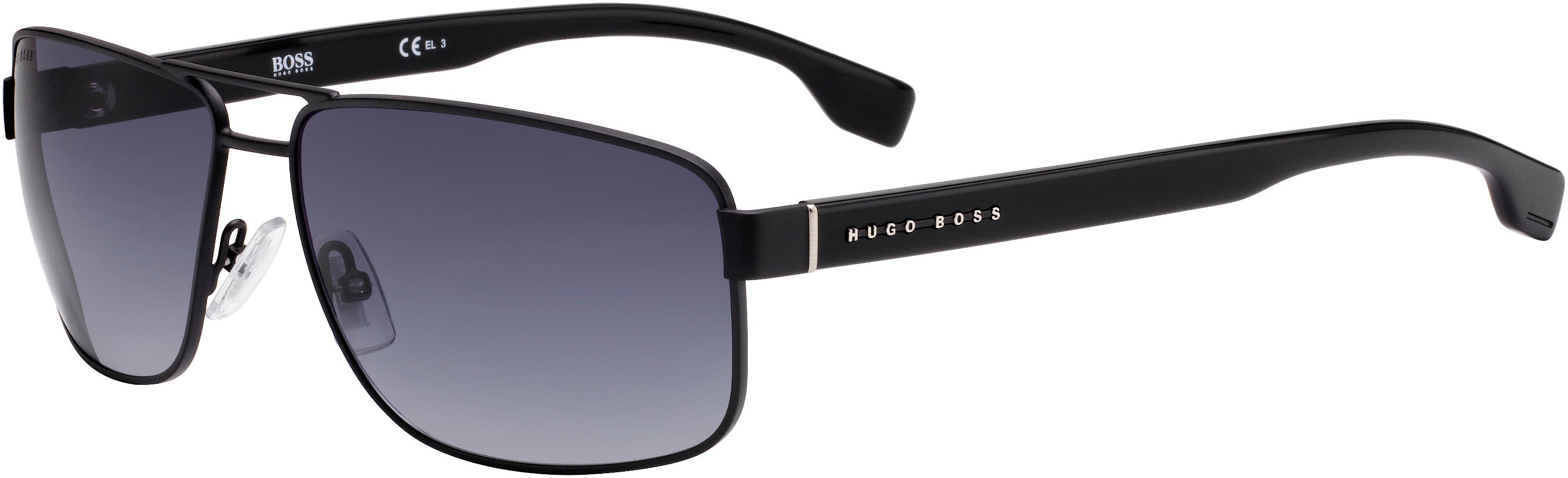 Boss (hub) Boss 1035/S Navigator Sunglasses 0003-0003  Matte Black (9O Dark Gray Gradient)