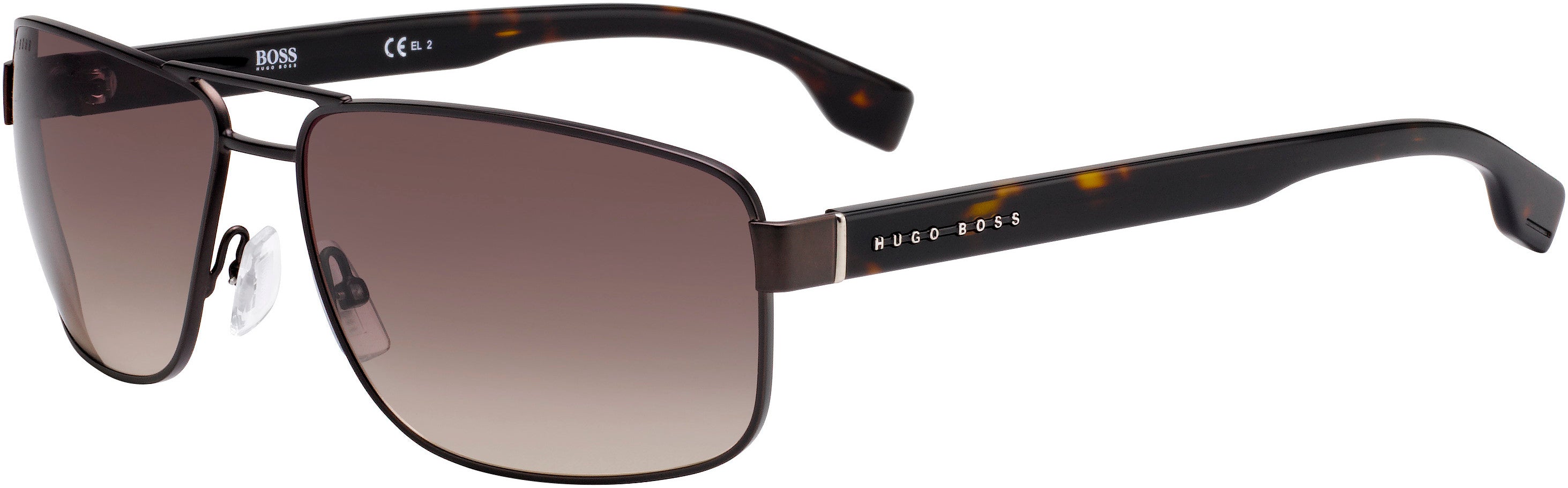 Boss (hub) Boss 1035/S Navigator Sunglasses 04IN-04IN  Matte Brown (HA Brown Gradient)