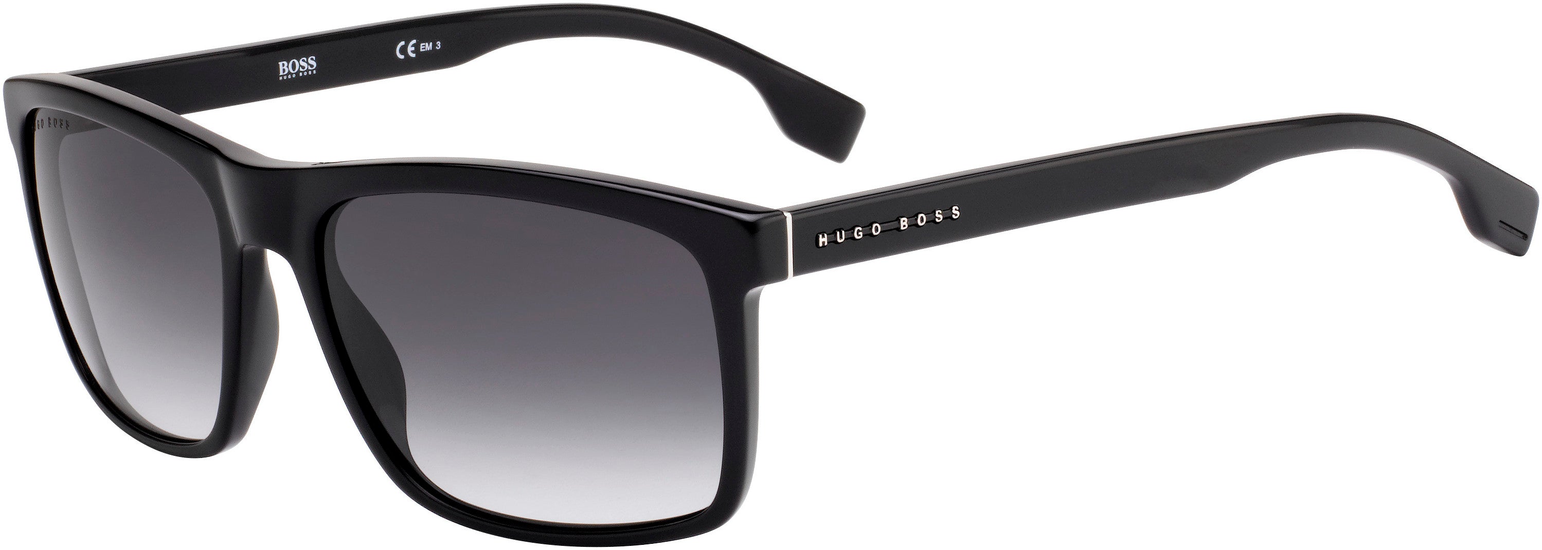Boss (hub) Boss 1036/S Rectangular Sunglasses 0807-0807  Black (9O Dark Gray Gradient)
