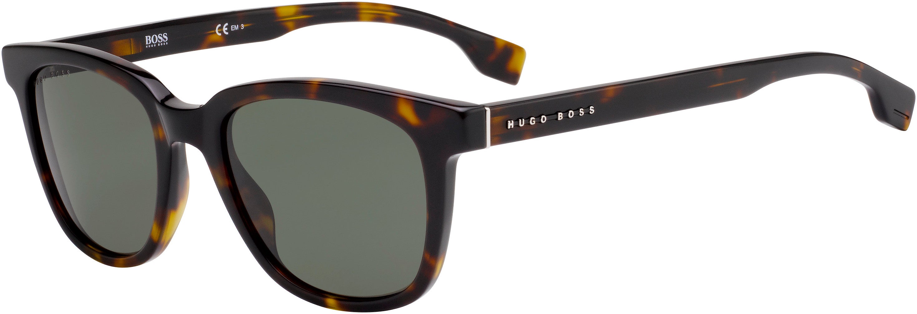 Boss (hub) Boss 1037/S Rectangular Sunglasses 0086-0086  Dark Havana (QT Green)