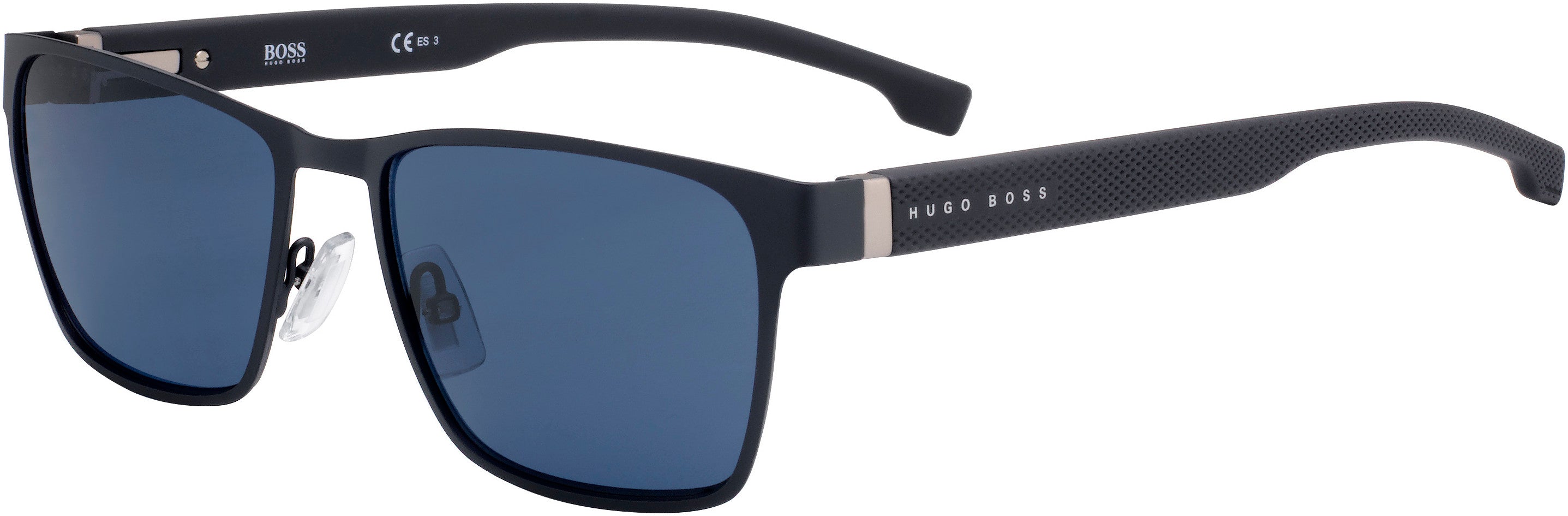 Boss (hub) Boss 1038/S Rectangular Sunglasses 0RIW-0RIW  Matte Gray (KU Blue)