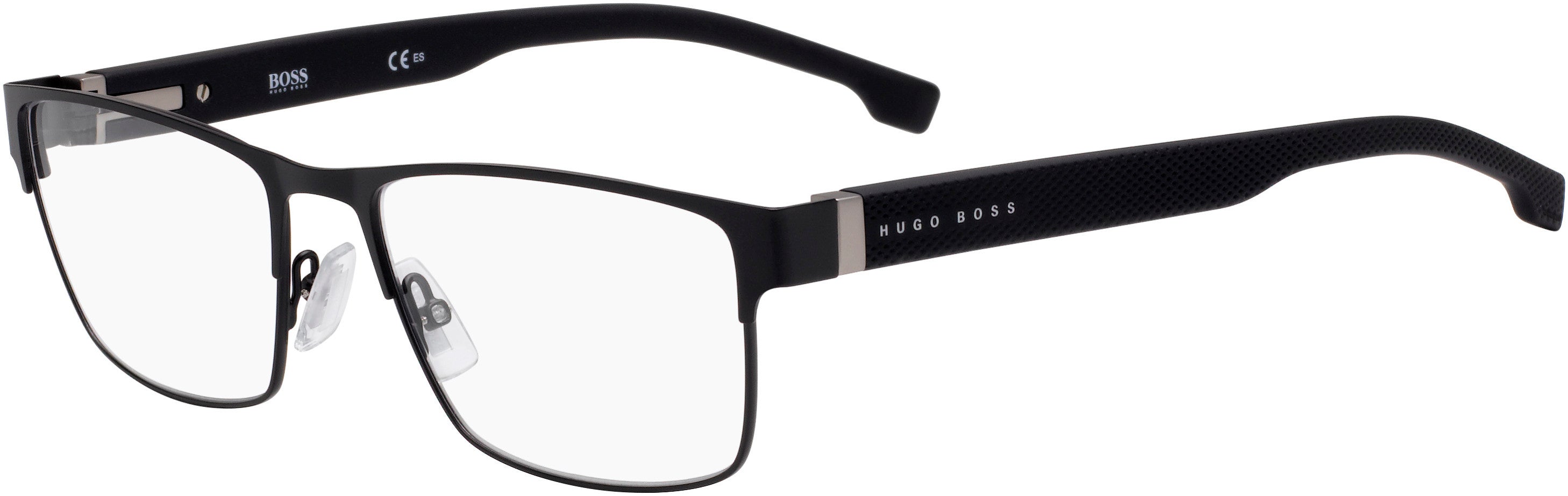 Boss (hub) Boss 1040 Rectangular Eyeglasses 0003-0003  Matte Black (00 Demo Lens)