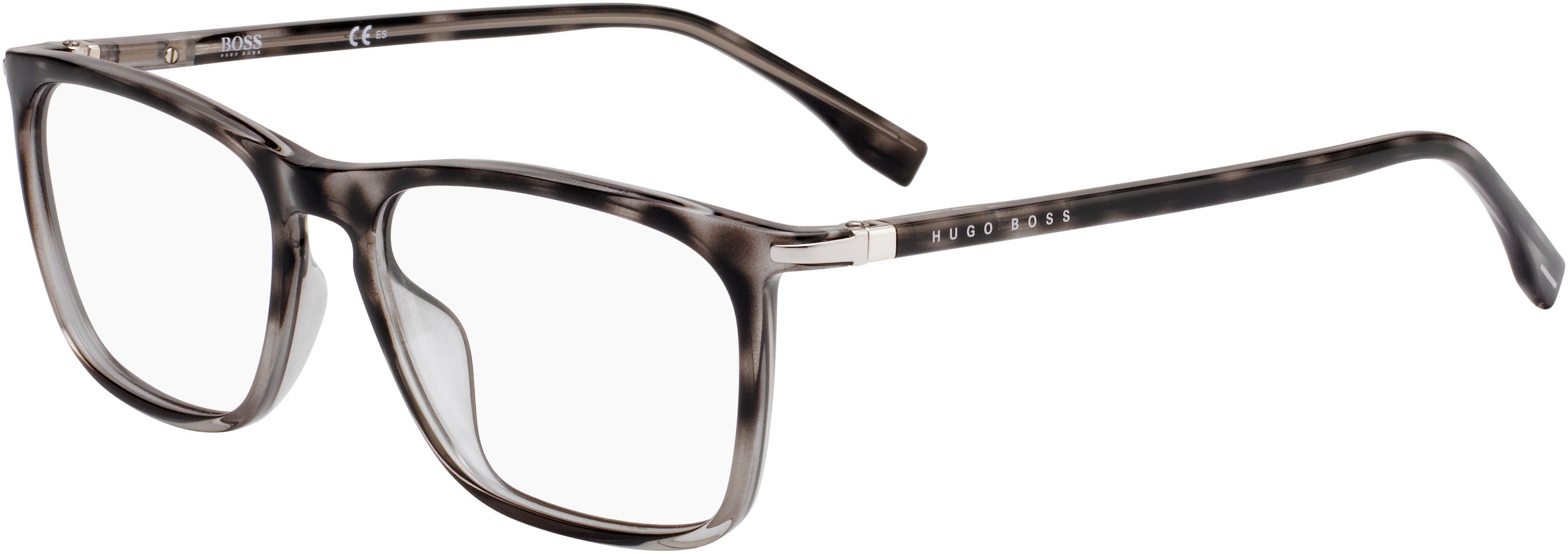 Boss (hub) Boss 1044 Rectangular Eyeglasses 0ACI-0ACI  Gray Bksptd (00 Demo Lens)