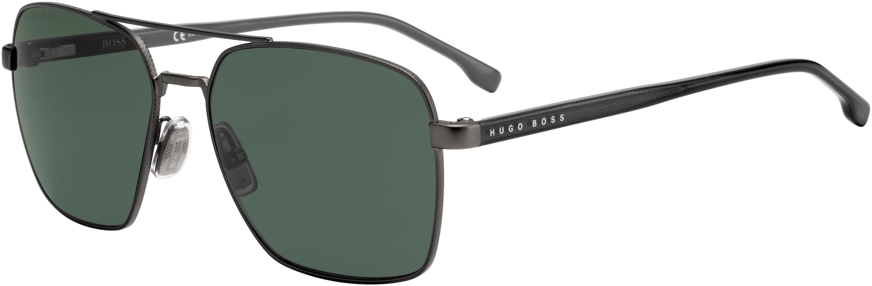 Boss (hub) Boss 1045/S Navigator Sunglasses 0SVK-0SVK  Semi Matte Ruthenium Black (QT Green)