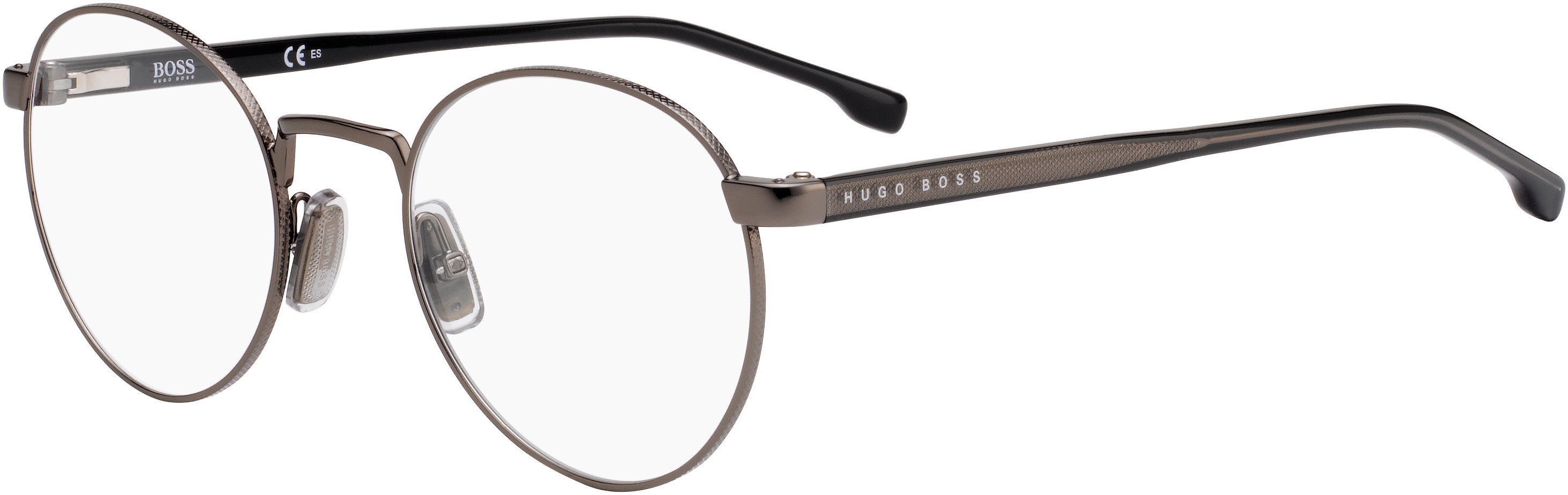 Boss (hub) Boss 1047 Oval Modified Eyeglasses 0V81-0V81  Dark Ruthenium Black (00 Demo Lens)