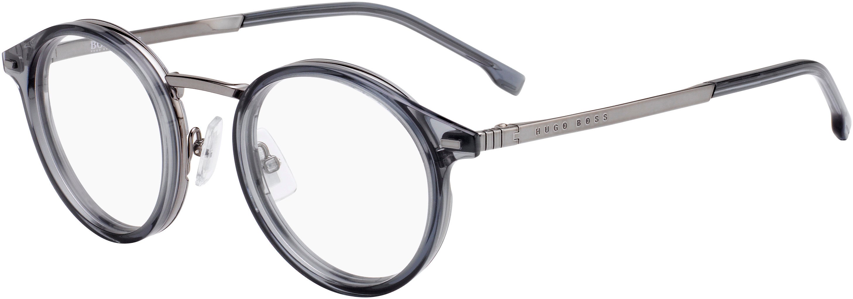 Boss (hub) Boss 1056 Oval Modified Eyeglasses 0KB7-0KB7  Gray (00 Demo Lens)