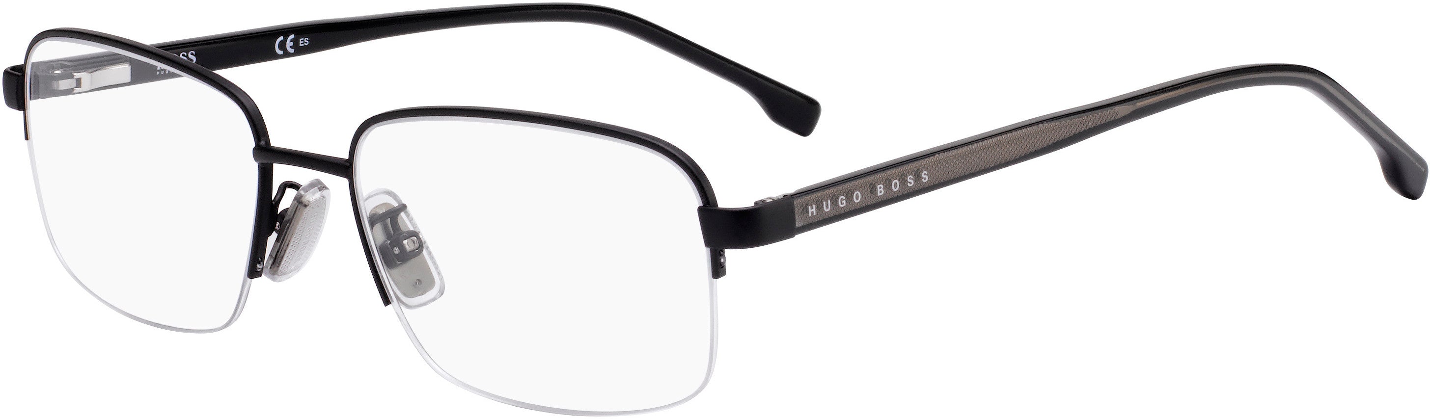 Boss (hub) Boss 1064/F Square Eyeglasses 0003-0003  Matte Black (00 Demo Lens)