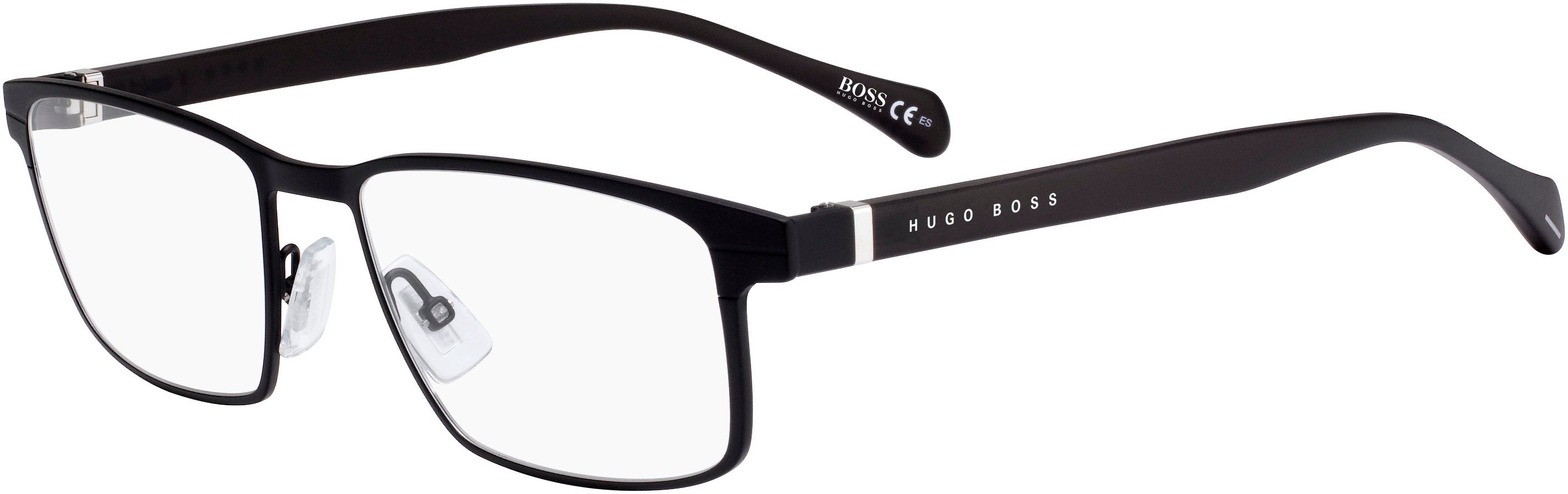 Boss (hub) Boss 1119 Rectangular Eyeglasses 0003-0003  Matte Black (00 Demo Lens)