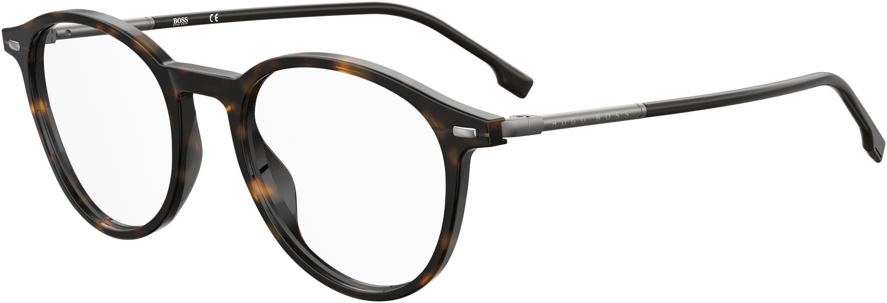 Boss (hub) Boss 1123/U Oval Modified Eyeglasses 0086-0086  Dark Havana (00 Demo Lens)