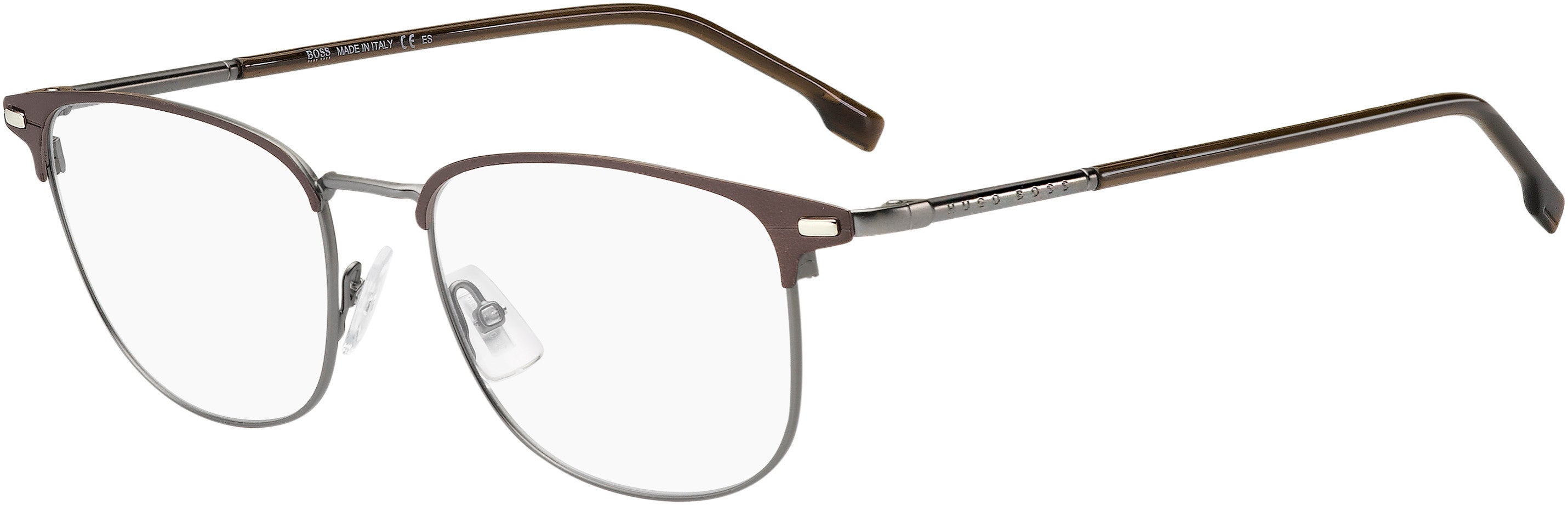 Boss (hub) Boss 1125/U Square Eyeglasses 0YZ4-0YZ4  Matte Brown (00 Demo Lens)