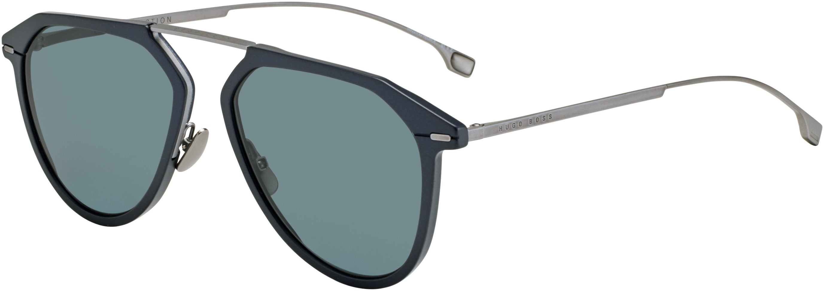 Boss (hub) Boss 1135/S Aviator Sunglasses 0FLL-0FLL  Matte Blue (C3 Blue Polarized)