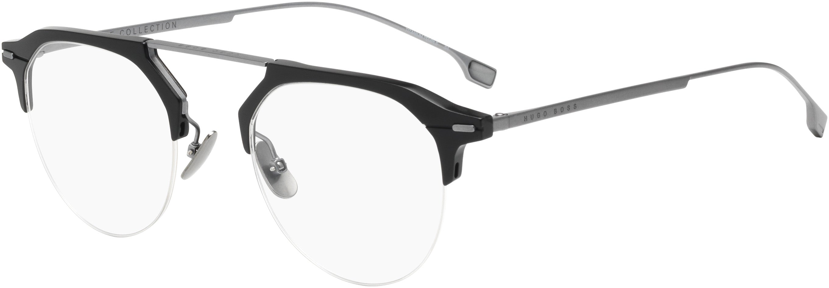 Boss (hub) Boss 1137 Oval Modified Eyeglasses 0003-0003  Matte Black (00 Demo Lens)