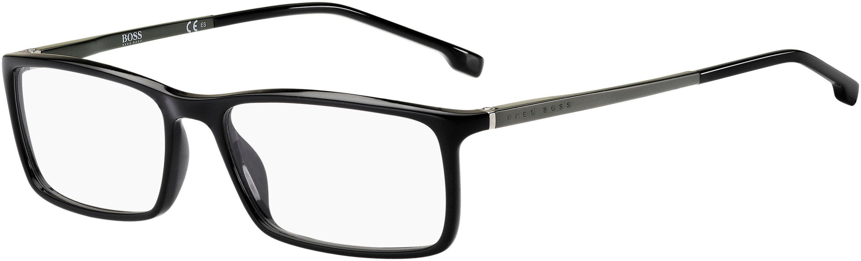 Boss (hub) Boss 1184 Rectangular Eyeglasses 0807-0807  Black (00 Demo Lens)