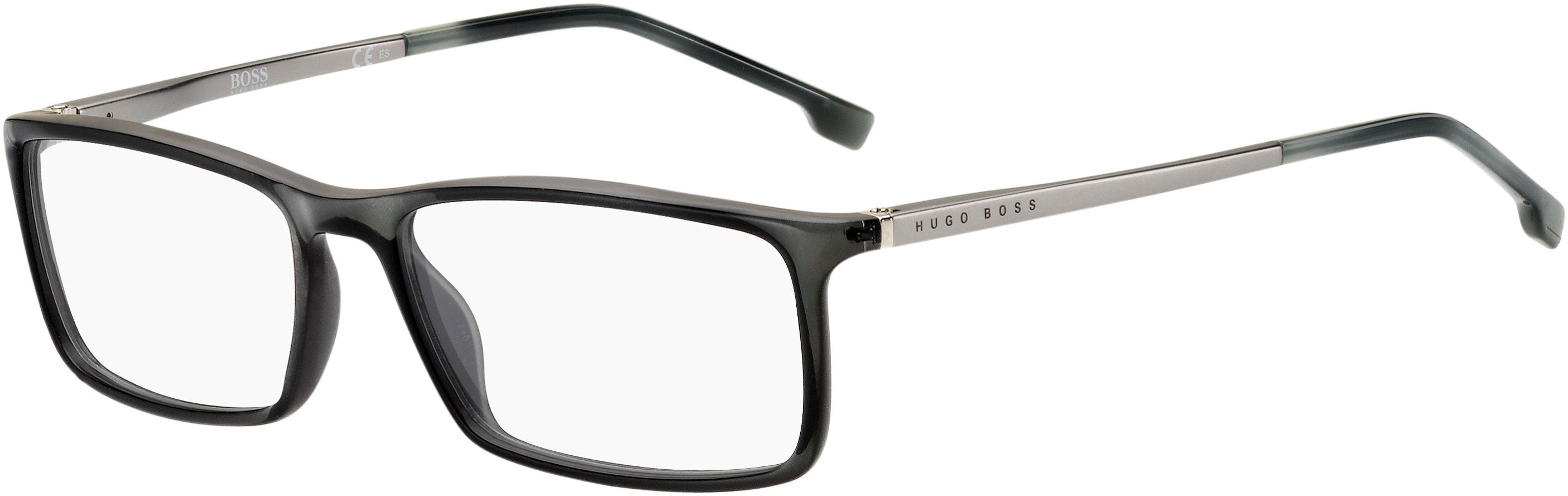 Boss (hub) Boss 1184 Rectangular Eyeglasses 0KB7-0KB7  Gray (00 Demo Lens)