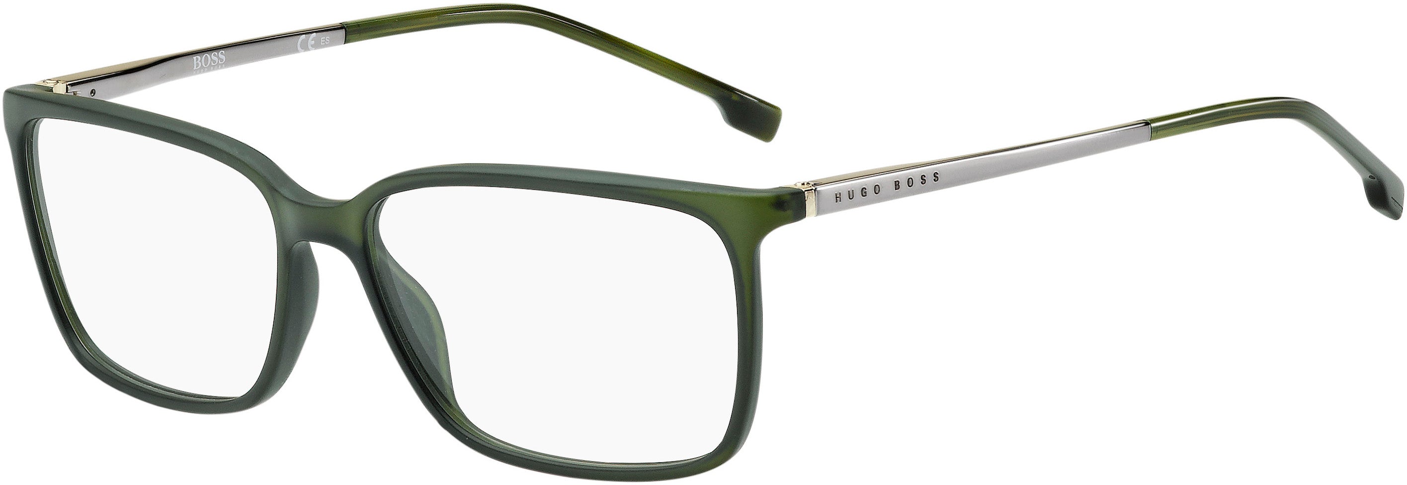 Boss (hub) Boss 1185 Rectangular Eyeglasses 01ED-01ED  Green (00 Demo Lens)
