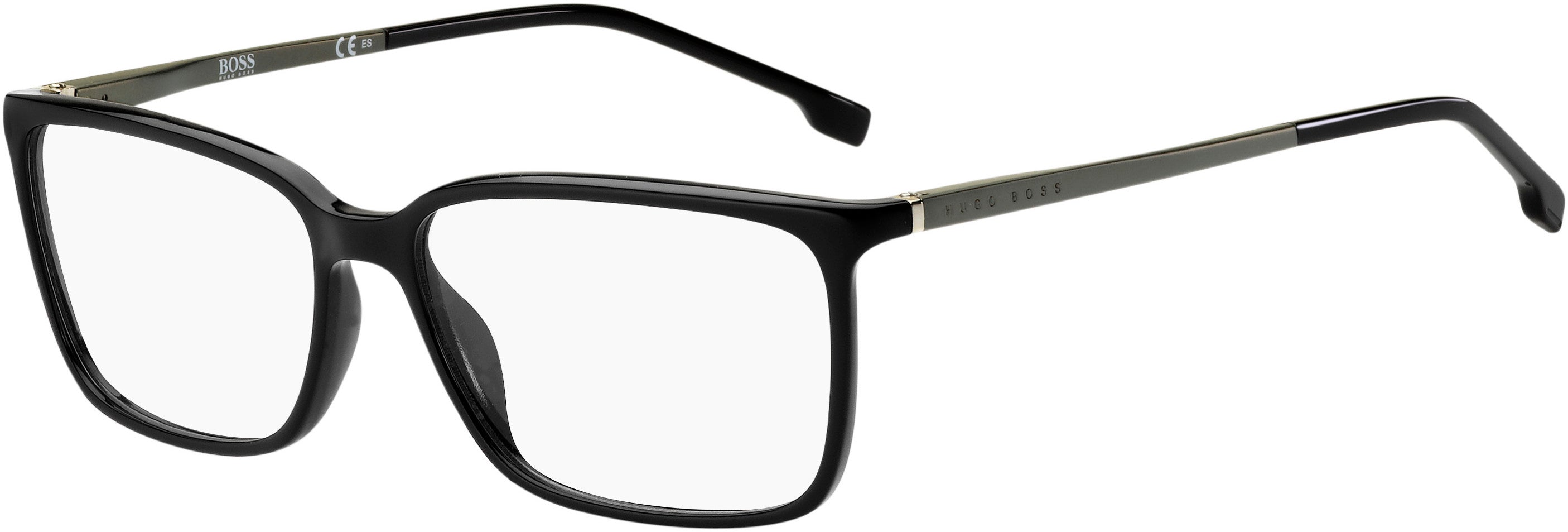Boss (hub) Boss 1185 Rectangular Eyeglasses 0807-0807  Black (00 Demo Lens)