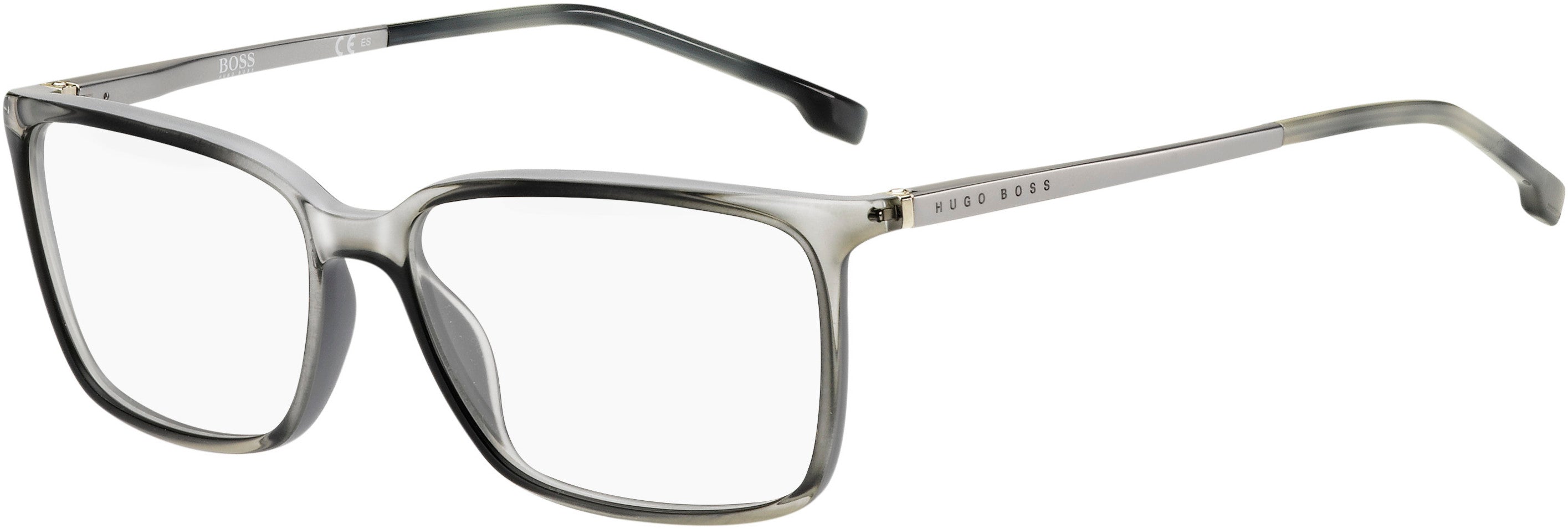 Boss (hub) Boss 1185 Rectangular Eyeglasses 0KB7-0KB7  Gray (00 Demo Lens)