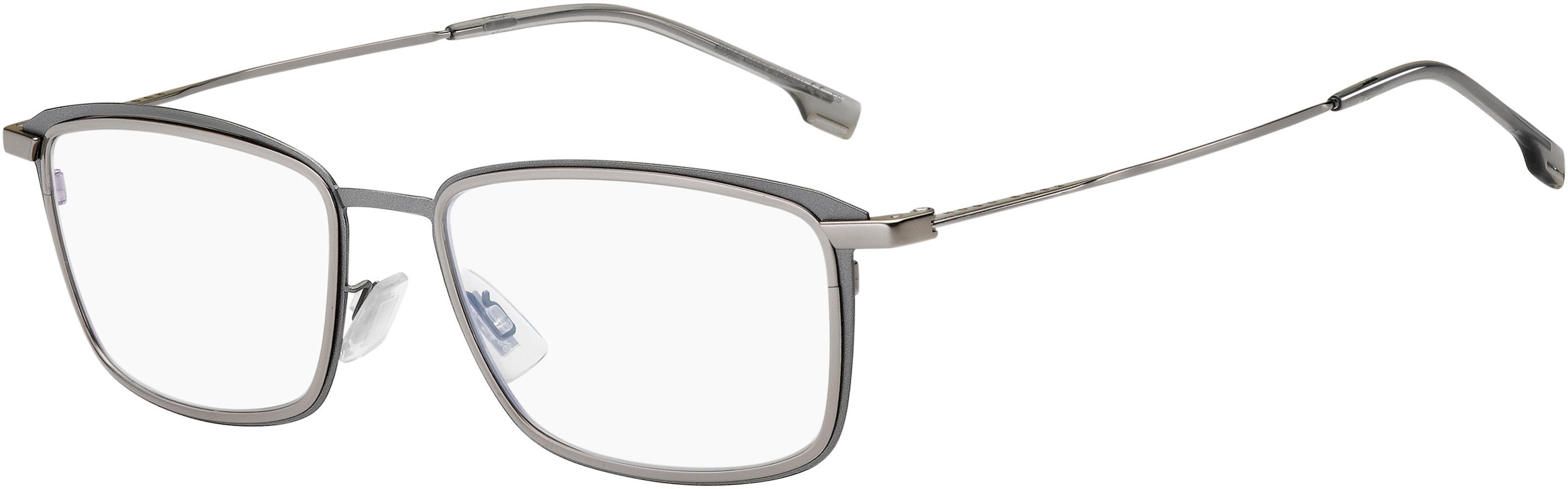 Boss (hub) Boss 1197 Rectangular Eyeglasses 0R81-0R81  Matte Ruthenium (00 Demo Lens)