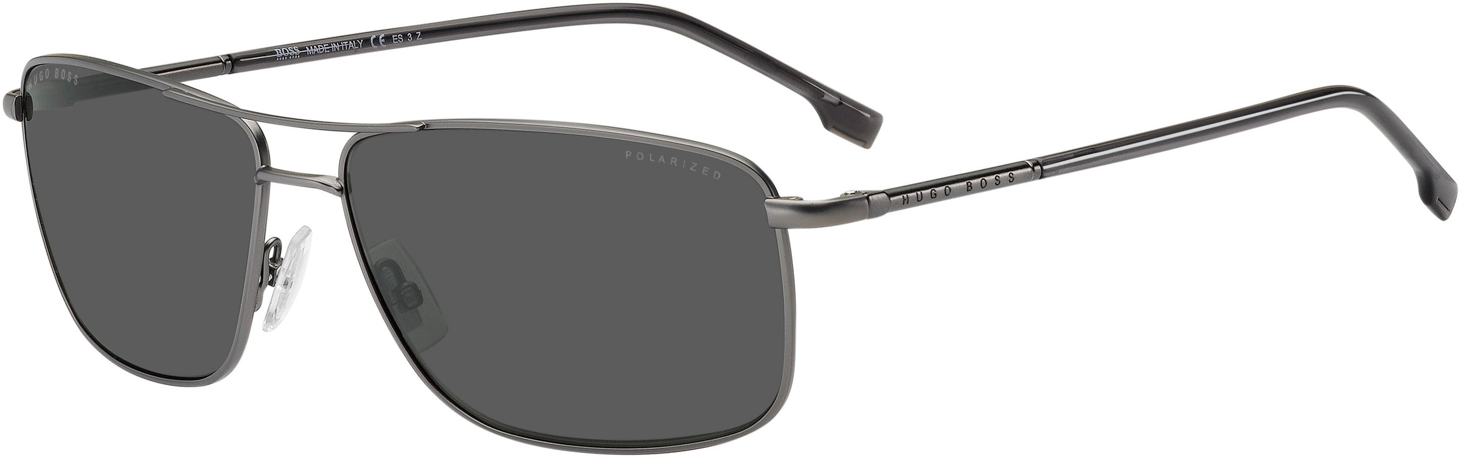 Boss (hub) Boss 1227/U/S Navigator Sunglasses 0R80-0R80  Semi Matte Dark Ruthenium (M9 Gray Pz)