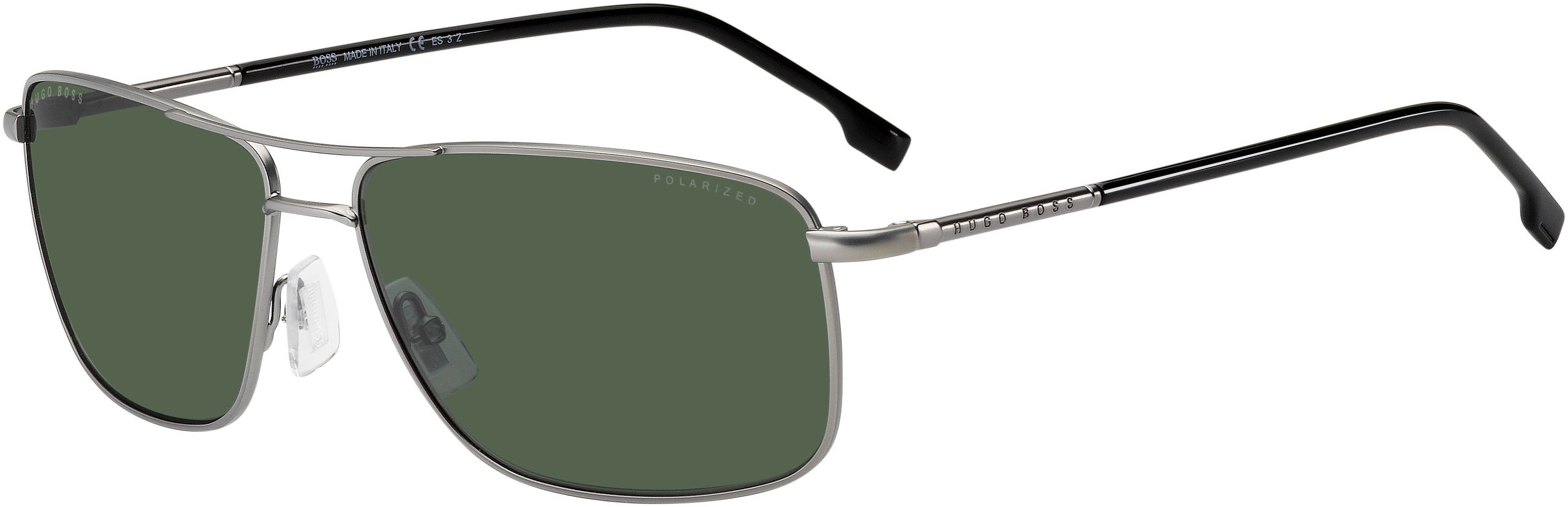 Boss (hub) Boss 1227/U/S Navigator Sunglasses 0R81-0R81  Matte Ruthenium (UC Green Polarized)