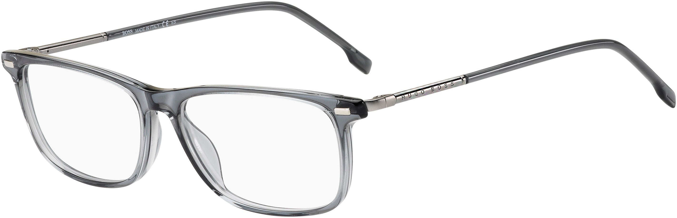 Boss (hub) Boss 1229/U Rectangular Eyeglasses 0KB7-0KB7  Gray (00 Demo Lens)