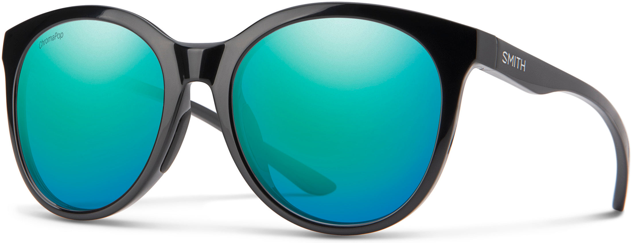 Smith Bayside Oval Modified Sunglasses 0807-0807  Black (QG Blue Sp CP Pz)