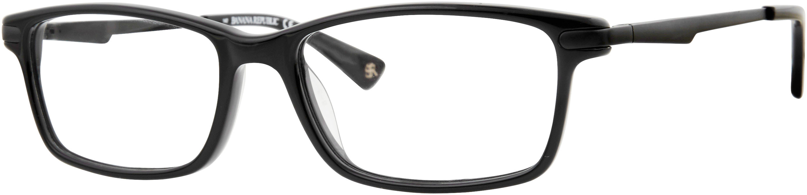 Banana Republic Bernard Rectangular Eyeglasses 0807-0807  Black (00 Demo Lens)
