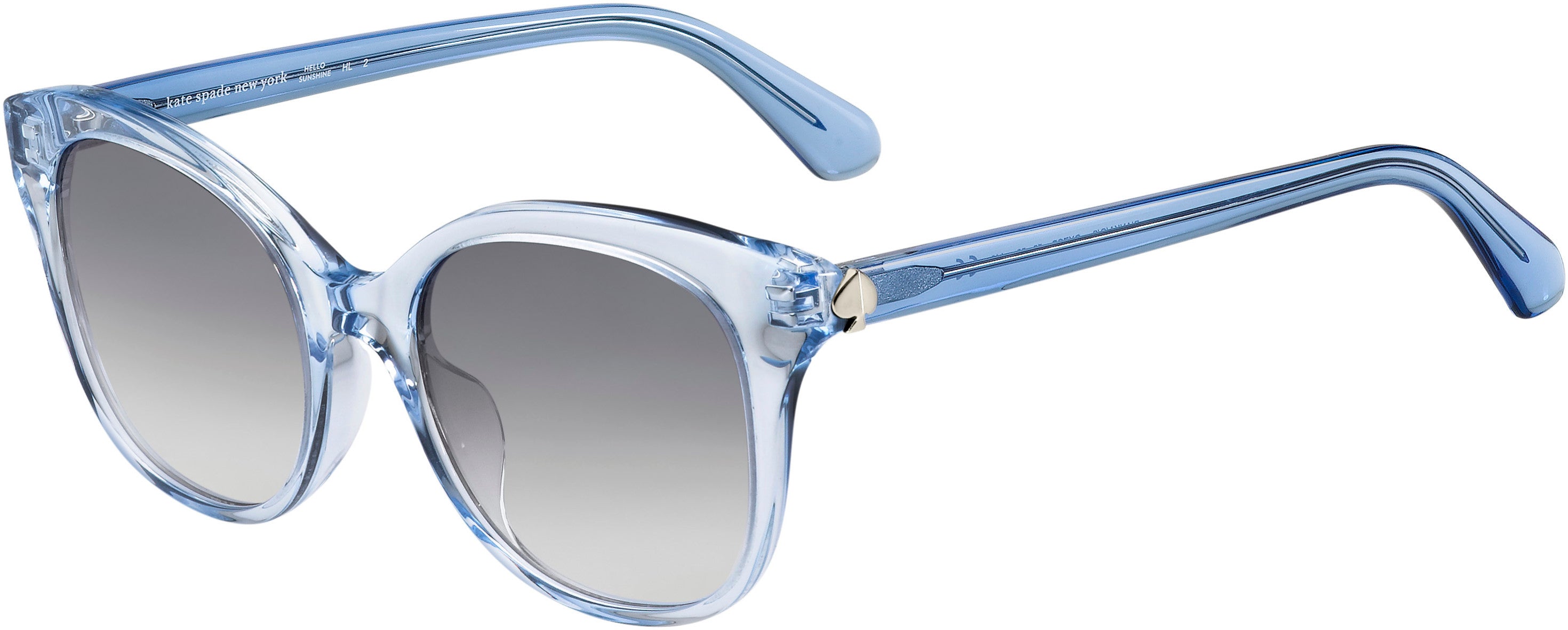 Kate Spade Bianka/G/S Cat Eye/butterfly Sunglasses 0OXZ-0OXZ  Blue Crystal (GB Gray Shaded Blue)