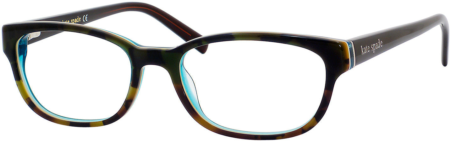 Kate Spade Blakely Us Rectangular Eyeglasses 0JLM-0JLM  Tortoise Turquoise (00 Demo Lens)