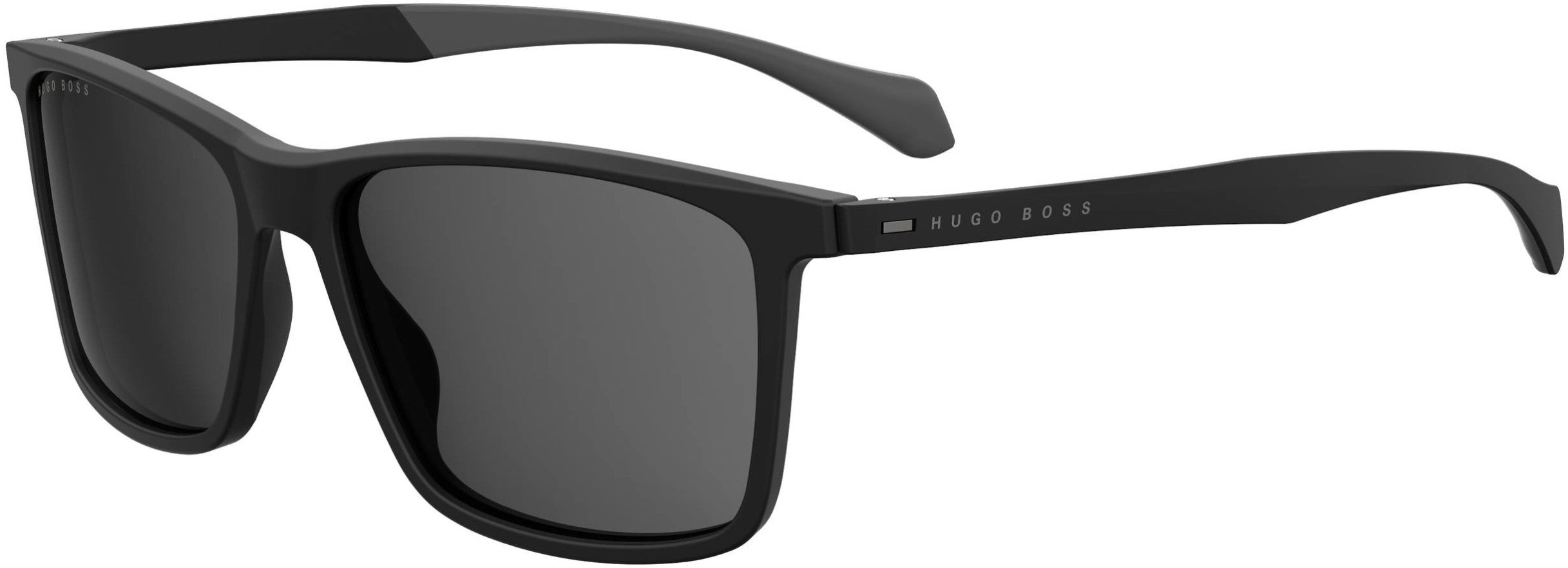 Boss (hub) Boss 1078/S Rectangular Sunglasses 0003-0003  Matte Black (IR Gray)