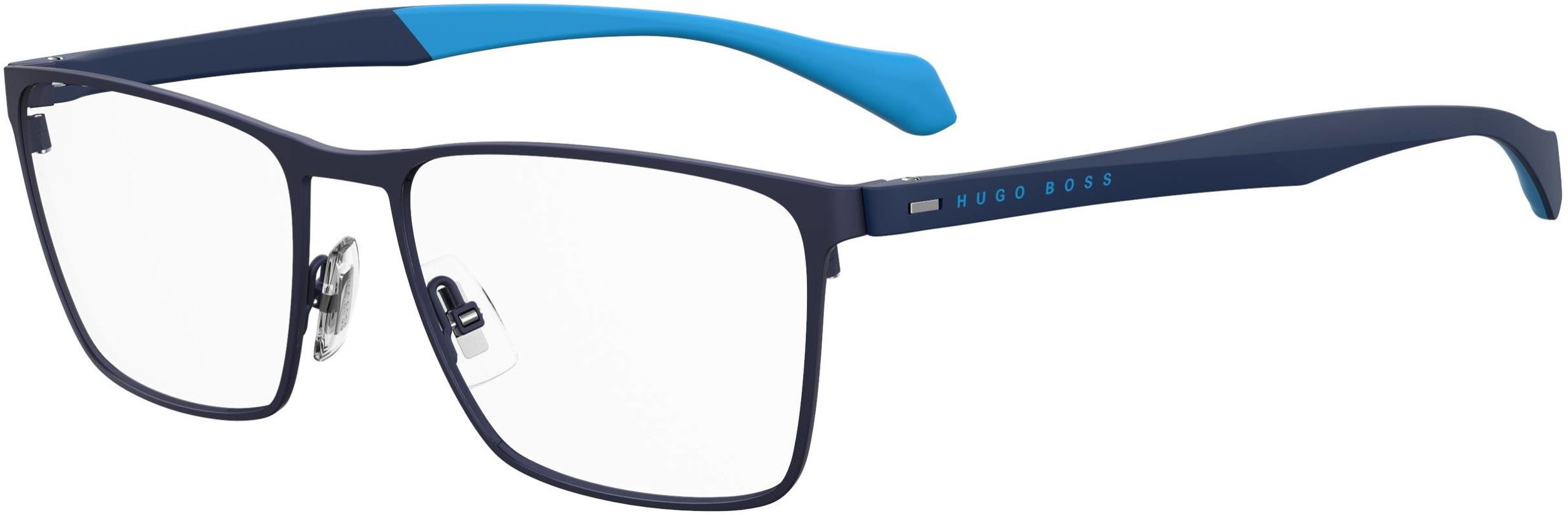 Boss (hub) Boss 1079 Rectangular Eyeglasses 0FLL-0FLL  Matte Blue (00 Demo Lens)