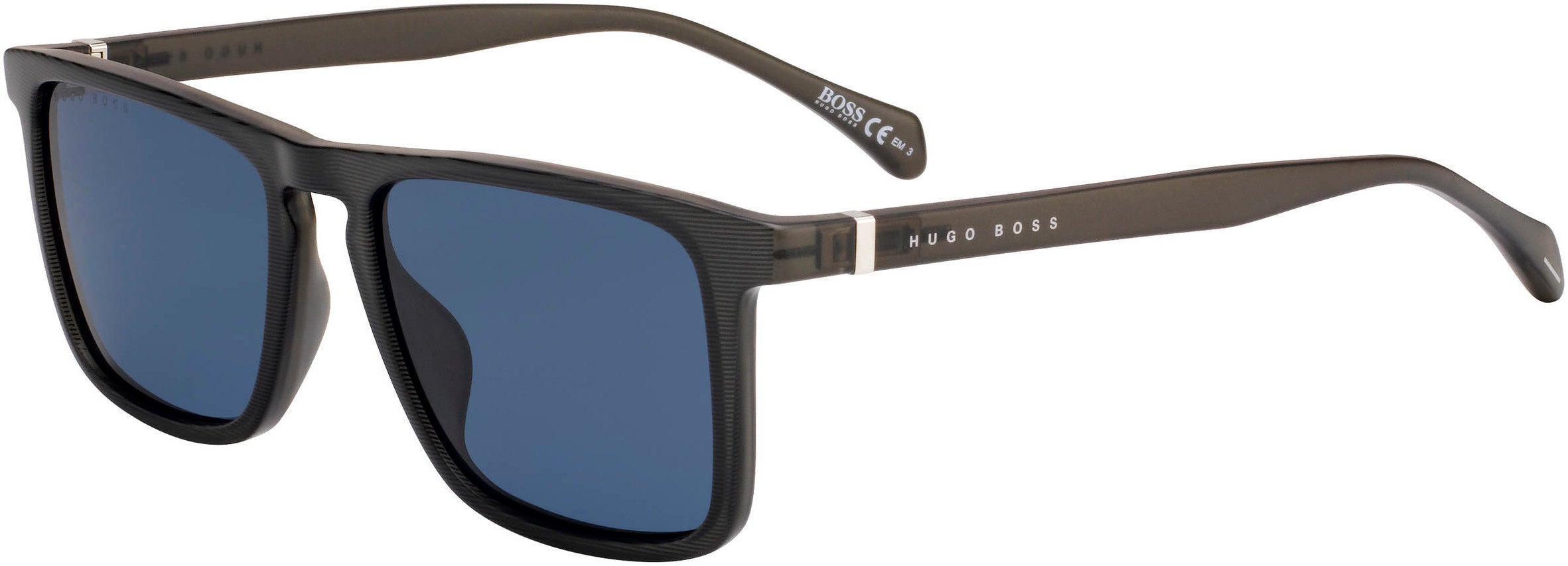 Boss (hub) Boss 1082/S Rectangular Sunglasses 026K-026K  Matte Gray Pattern (KU Blue)