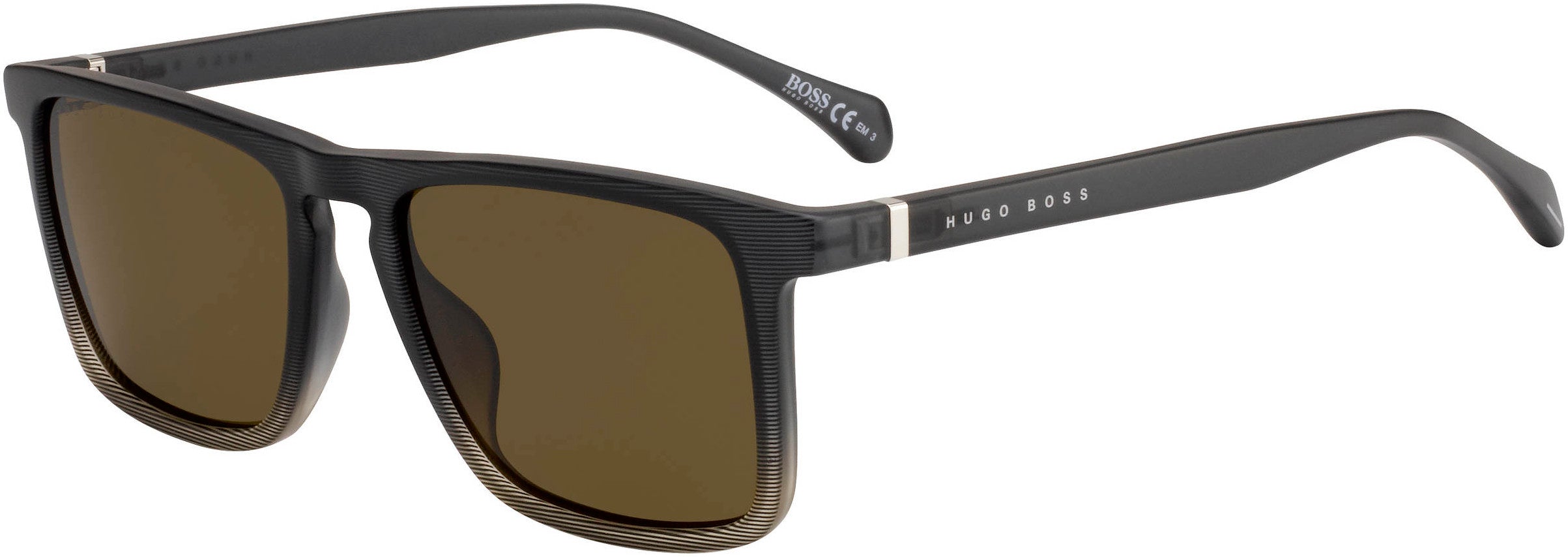 Boss (hub) Boss 1082/S Rectangular Sunglasses 0PK3-0PK3  Gray Brown Pattern (70 Brown)