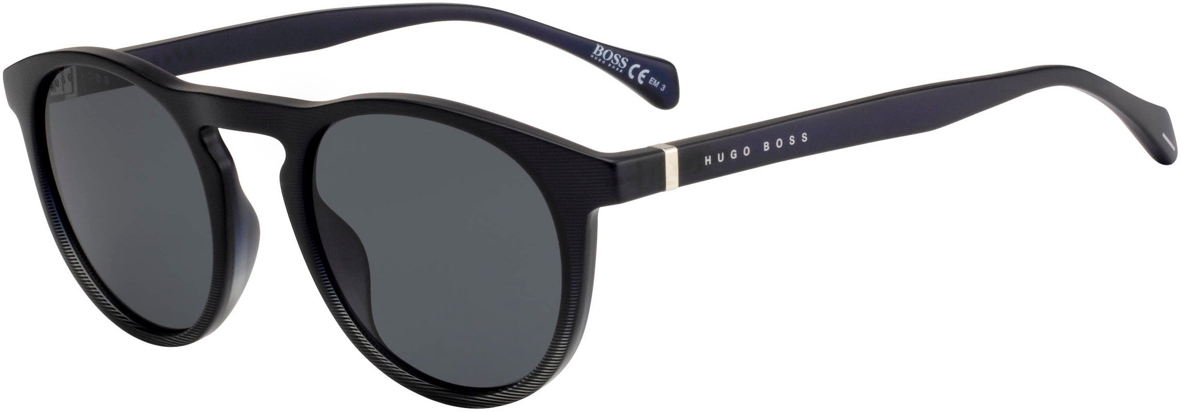 Boss (hub) Boss 1083/S Oval Modified Sunglasses 026O-026O  Matte Blue Pattern (IR Gray)