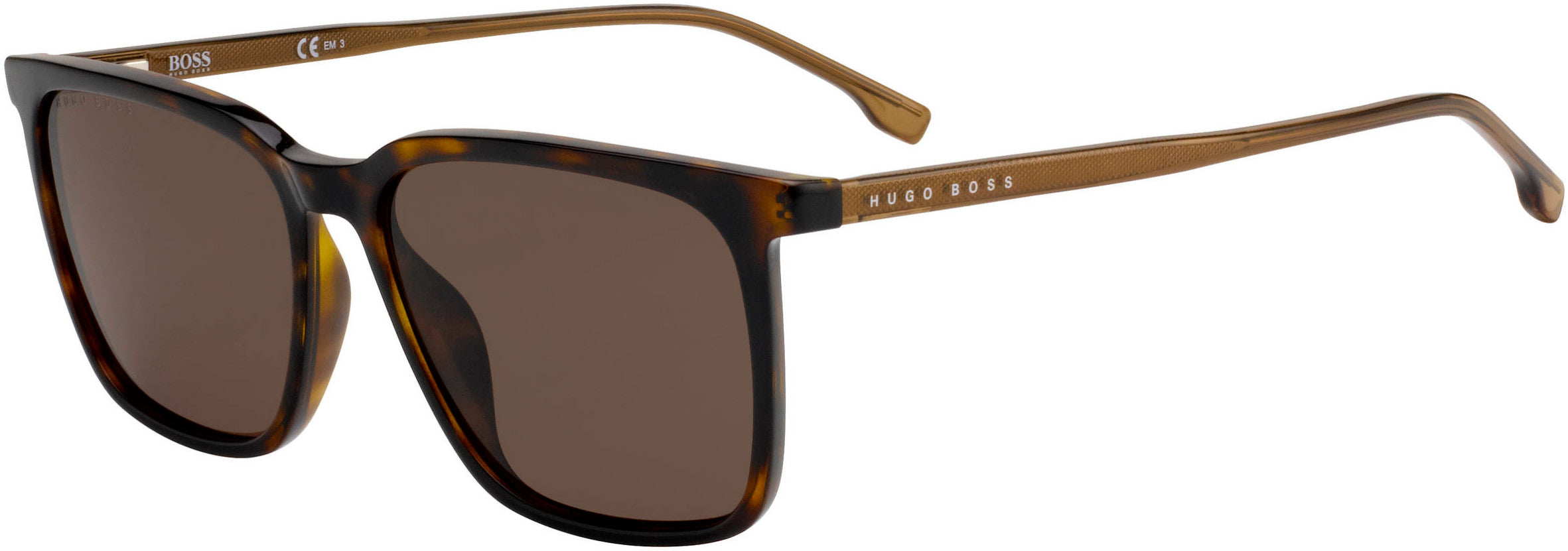 Boss (hub) Boss 1086/S Rectangular Sunglasses 0086-0086  Dark Havana (70 Brown)