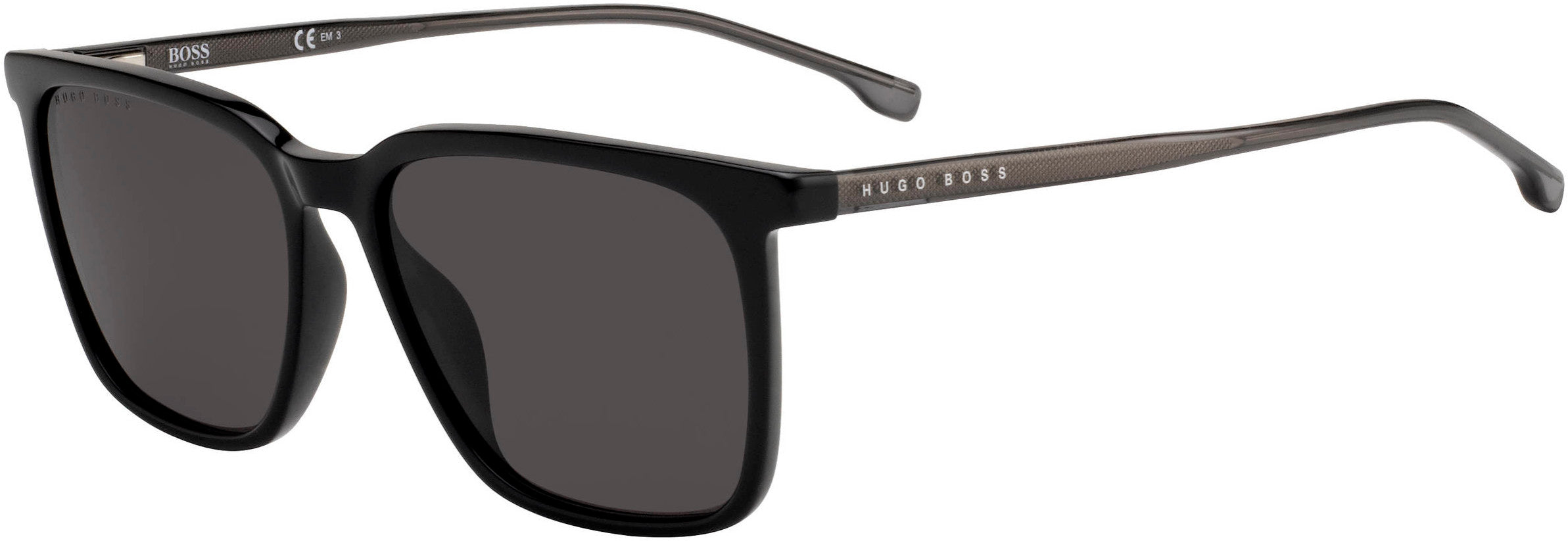 Boss (hub) Boss 1086/S Rectangular Sunglasses 0807-0807  Black (IR Gray)