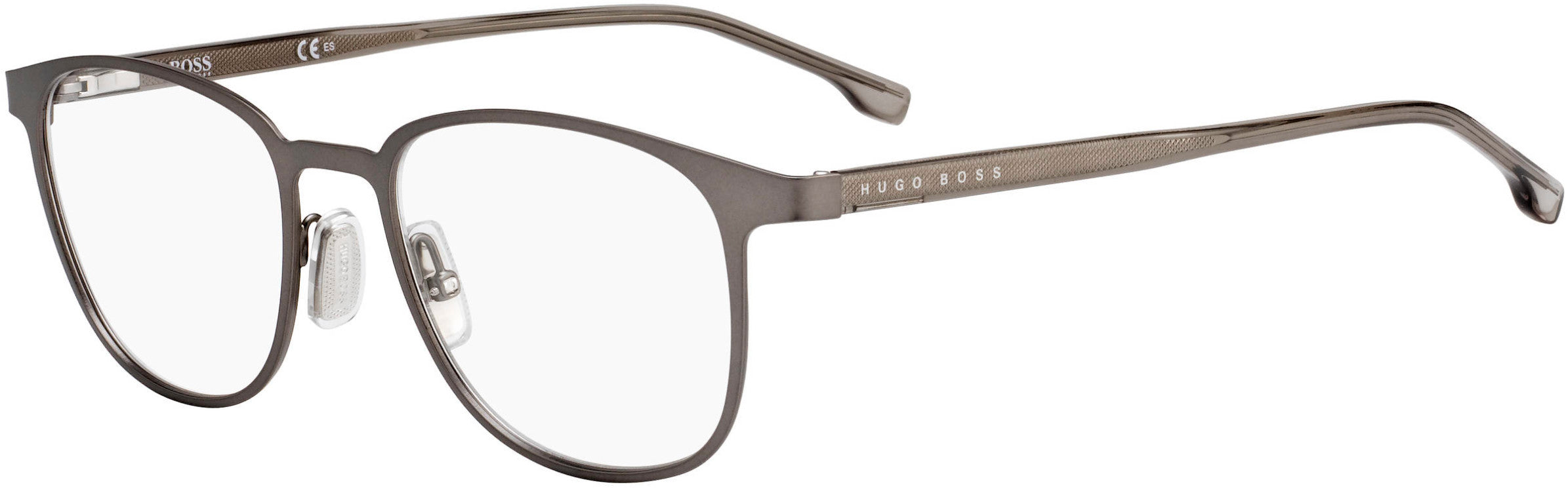 Boss (hub) Boss 1089 Tea Cup Eyeglasses 0R80-0R80  Semi Matte Dark Ruthenium (00 Demo Lens)