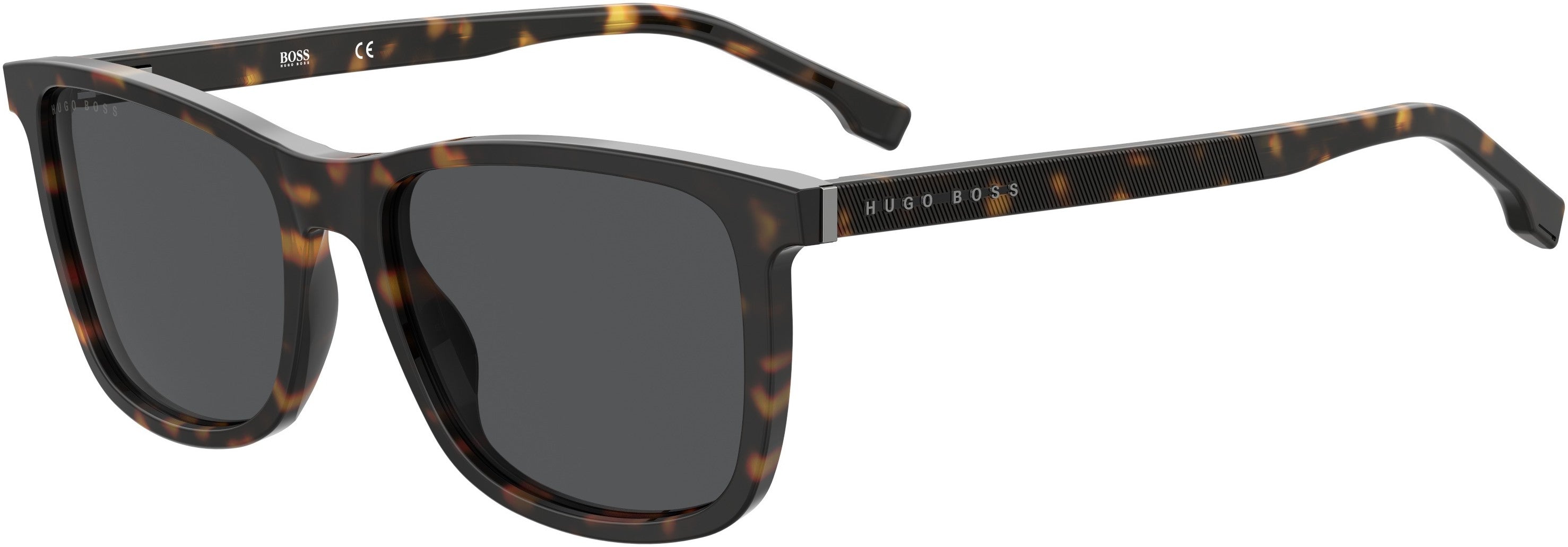Boss (hub) Boss 1299/U/S Rectangular Sunglasses 0086-0086  Dark Havana (SP Bronze Pz)