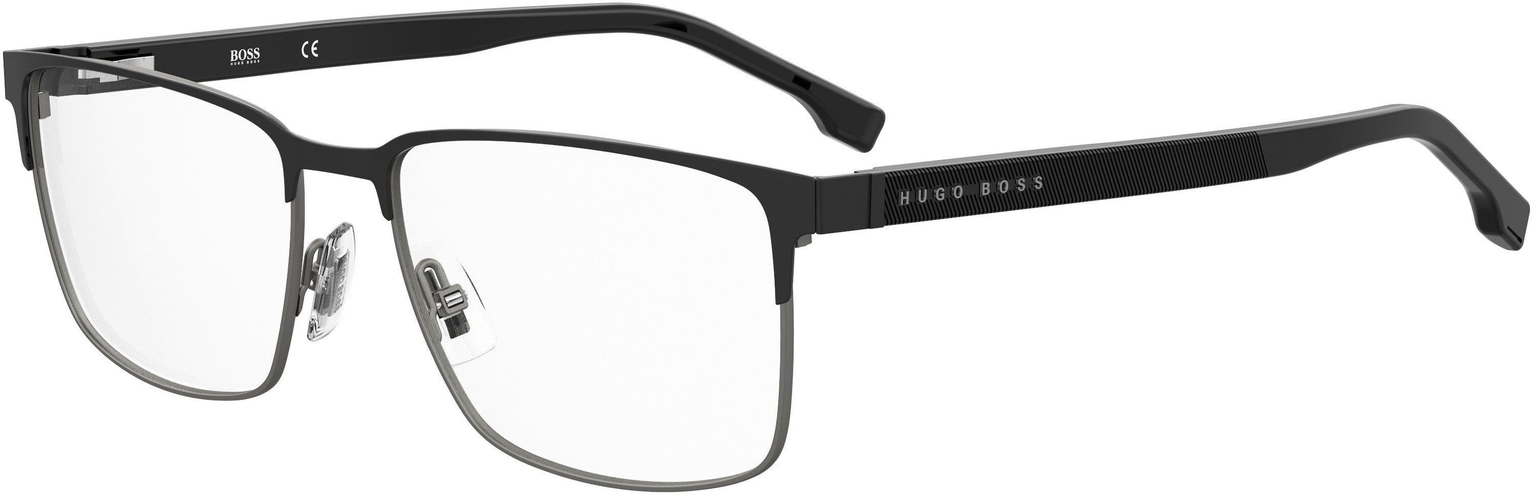 Boss (hub) Boss 1301/U Square Eyeglasses 0003-0003  Matte Black (00 Demo Lens)