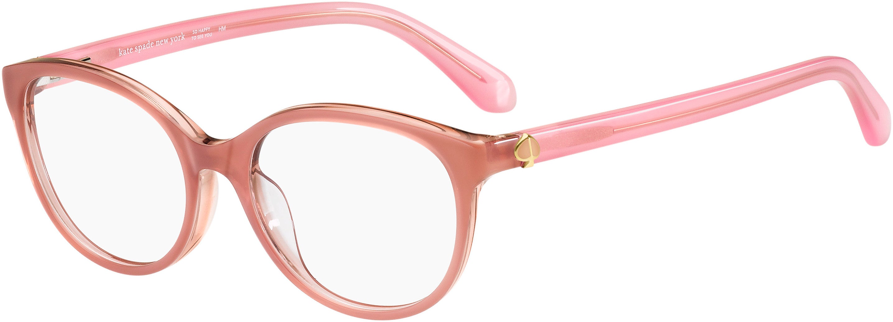 Kate Spade Briella Oval Modified Eyeglasses 035J-035J  Pink (00 Demo Lens)