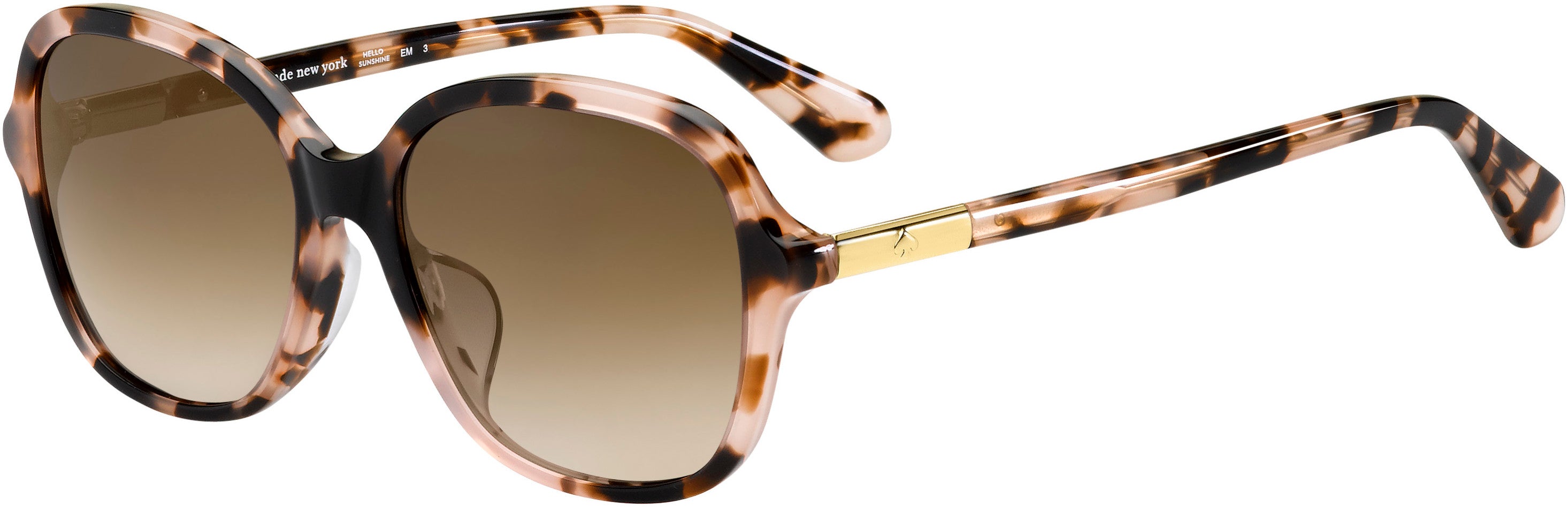 Kate Spade Brylee/F/S Rectangular Sunglasses 0HT8-0HT8  Pink Havana (HA Brown Gradient)