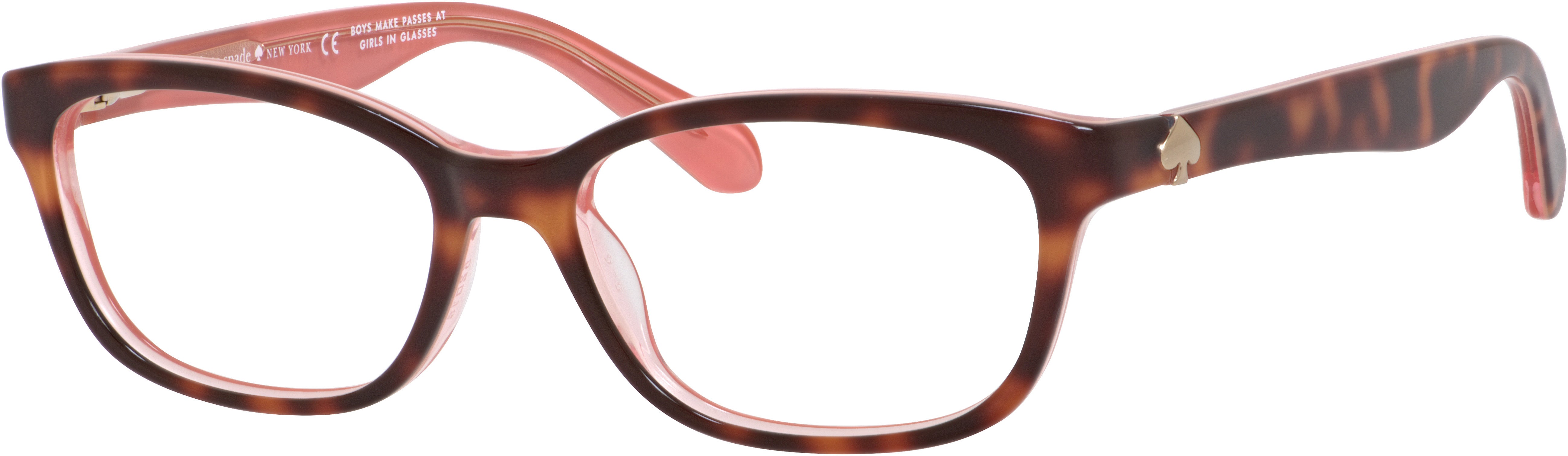 Kate Spade Brylie Rectangular Eyeglasses 0QTQ-0QTQ  Havana Pink (00 Demo Lens)