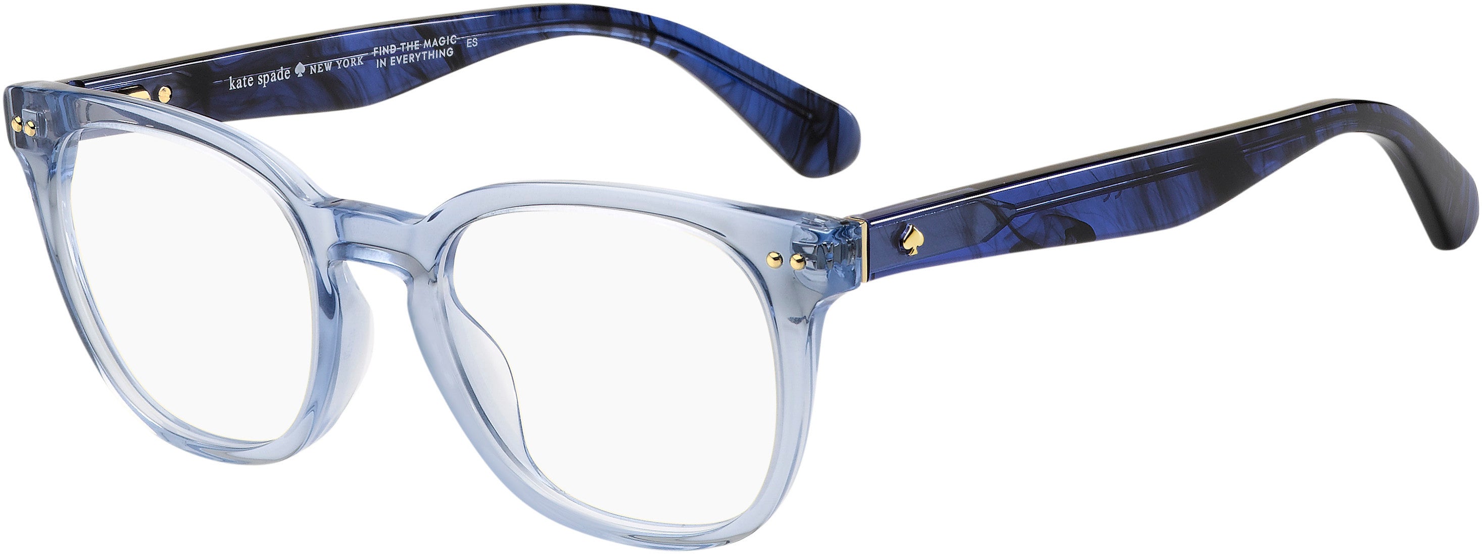 Kate Spade Brynlee Square Eyeglasses 0QM4-0QM4  Crystal Blue (00 Demo Lens)