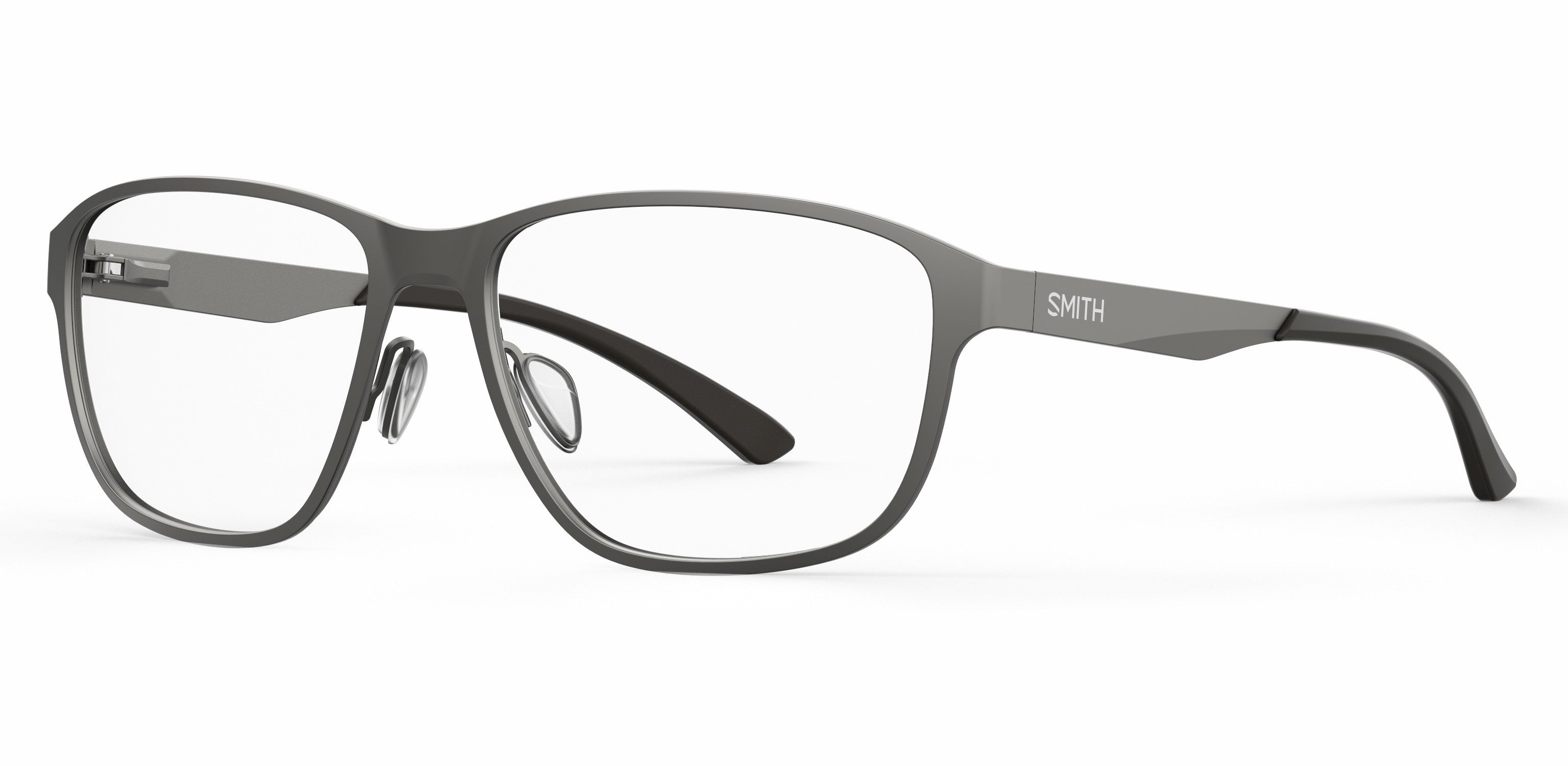 Smith Bullpen Rectangular Eyeglasses 0R80-0R80  Semi Matte Dark Ruthenium (00 Demo Lens)