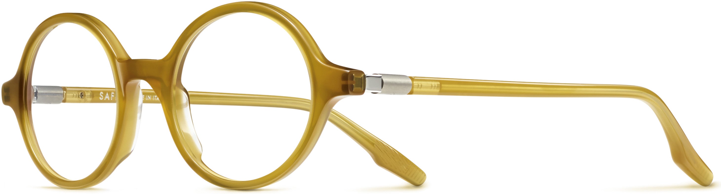 Safilo 2.0 Buratto 01 Oval Modified Eyeglasses 040G-040G  Yellow (00 Demo Lens)