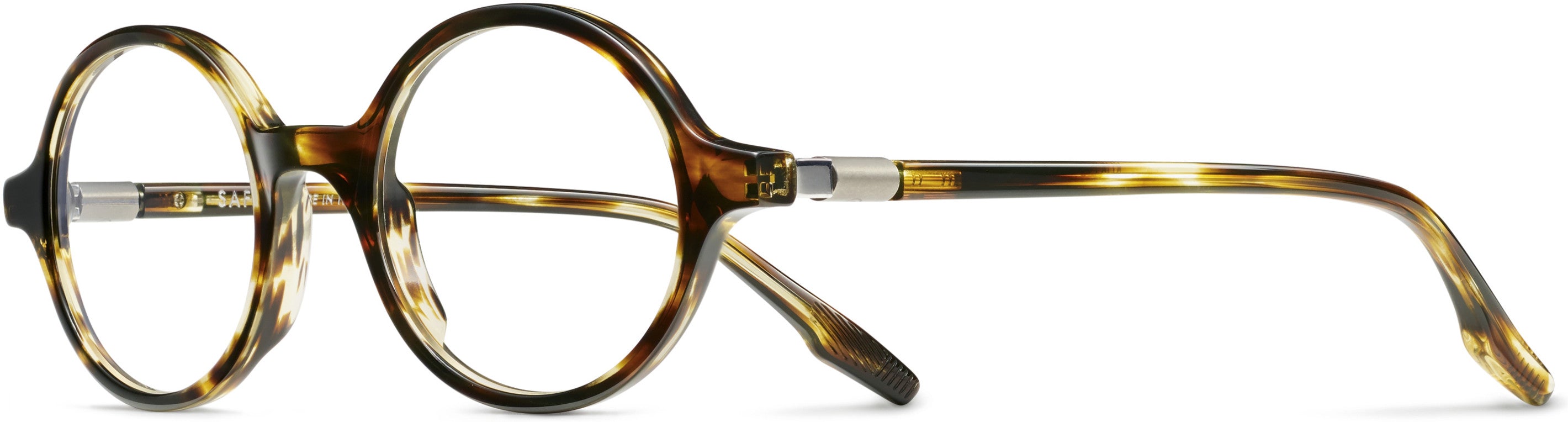 Safilo 2.0 Buratto 01 Oval Modified Eyeglasses 0KVI-0KVI  Striped Brown (00 Demo Lens)